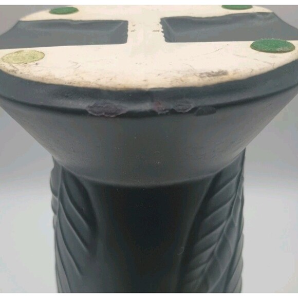 Vintage Hull Art Pottery Vase 292-F Matte Black Tropical Floral Art Deco 12.25"H - Picture 7 of 7